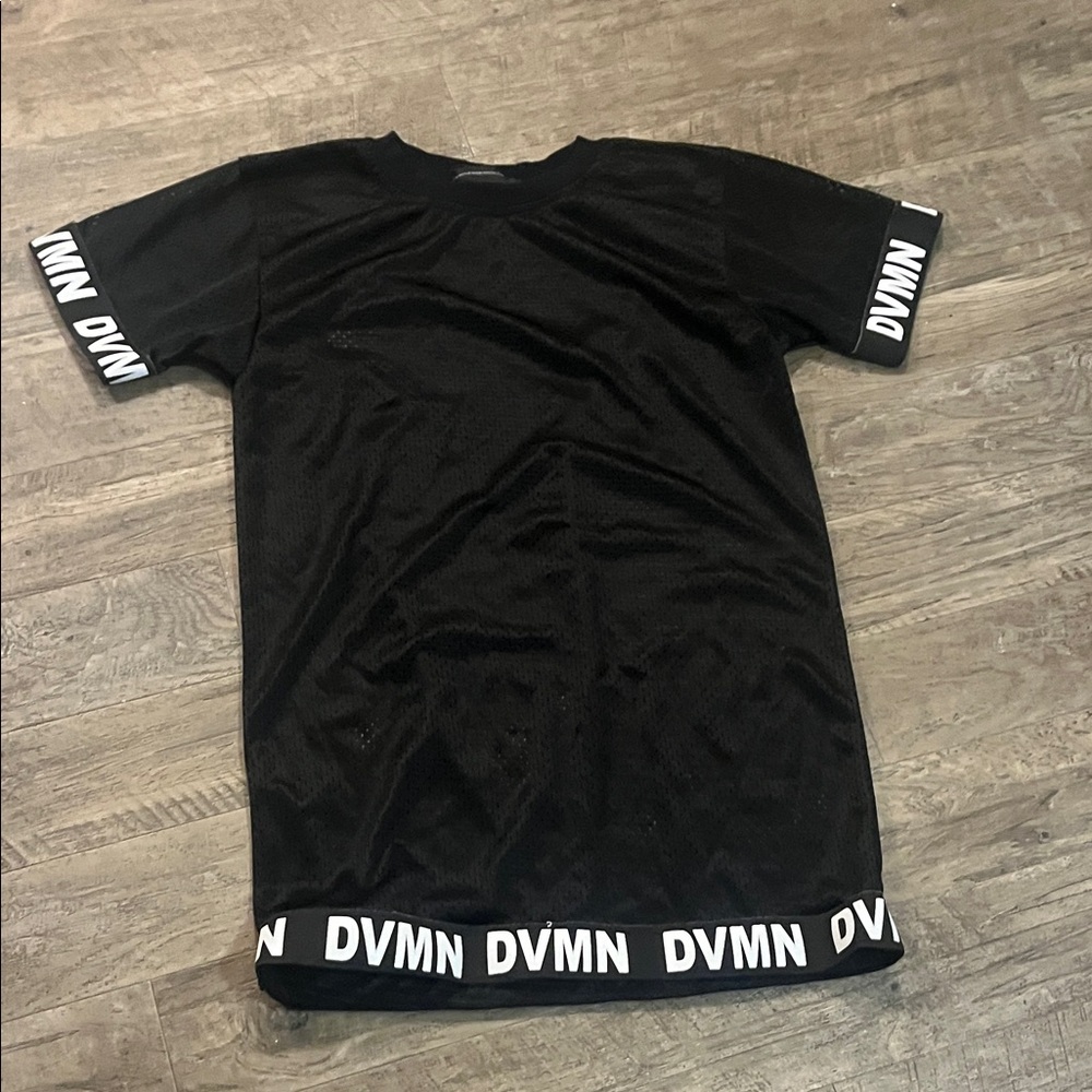 Men’s Black T-Shirt with DVMN Logo